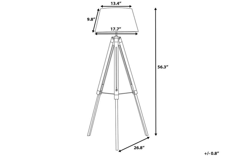 Gulvlampe Madeira 143 cm - Svart - Gulvlampe - Lamper gang