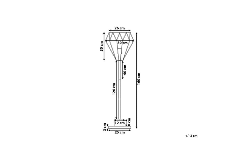 Gulvlampe Mooni 160 cm - Messing - Gulvlampe - Lamper gang