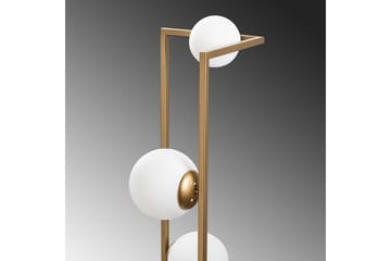 Gulvlampe Hjørne Gull - Gull - Belysning - Innendørsbelysning & Lamper - Gulvlampe