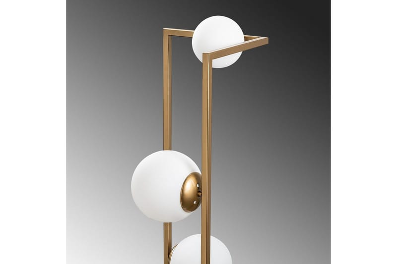 Gulvlampe Hjørne Gull - Gull - Belysning - Innendørsbelysning & Lamper - Gulvlampe