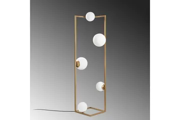 Gulvlampe Hjørne Gull - Gull - Belysning - Innendørsbelysning & Lamper - Gulvlampe