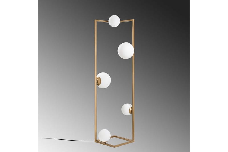 Gulvlampe Hjørne Gull - Gull - Belysning - Innendørsbelysning & Lamper - Gulvlampe