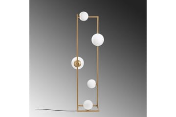 Gulvlampe Hjørne Gull - Gull - Belysning - Innendørsbelysning & Lamper - Gulvlampe