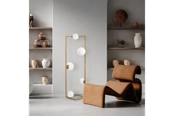 Gulvlampe Hjørne Gull - Gull - Belysning - Innendørsbelysning & Lamper - Gulvlampe