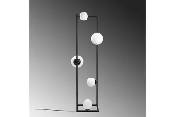 Gulvlampe Hjørne Svart - Svart - Belysning - Innendørsbelysning & Lamper - Gulvlampe