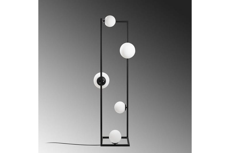 Gulvlampe Hjørne Svart - Svart - Belysning - Innendørsbelysning & Lamper - Gulvlampe