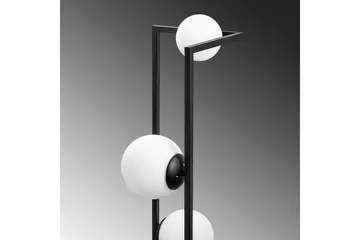 Gulvlampe Hjørne Svart - Svart - Belysning - Innendørsbelysning & Lamper - Gulvlampe