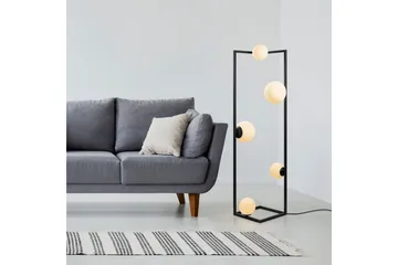 Gulvlampe Hjørne Svart - Svart - Belysning - Innendørsbelysning & Lamper - Gulvlampe