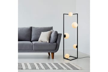 Gulvlampe Hjørne Svart - Svart - Belysning - Innendørsbelysning & Lamper - Gulvlampe