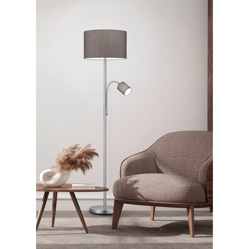 Gulvlampe Hotel - Grå - Belysning - Innendørsbelysning & Lamper - Gulvlampe