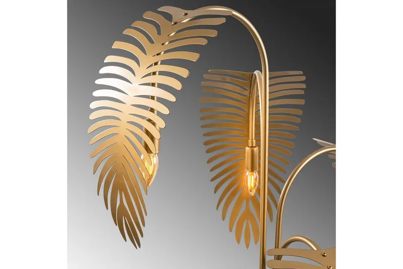 Gulvlampe Kavilashm Gull - Gull - Belysning - Innendørsbelysning & Lamper - Gulvlampe