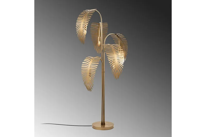 Gulvlampe Kavilashm Gull - Gull - Belysning - Innendørsbelysning & Lamper - Gulvlampe