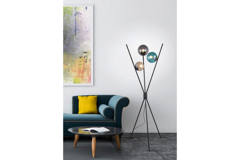 Gulvlampe Lance - Matt svart - Belysning - Innendørsbelysning & Lamper - Gulvlampe