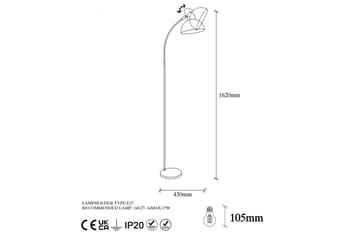 Gulvlampe Masatsune Svart / Antikk - Svart / Antikk - Belysning - Innendørsbelysning & Lamper - Gulvlampe
