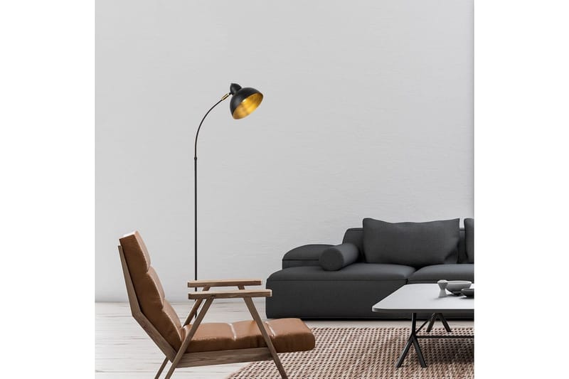 Gulvlampe Masatsune Svart / Antikk - Svart / Antikk - Belysning - Innendørsbelysning & Lamper - Gulvlampe