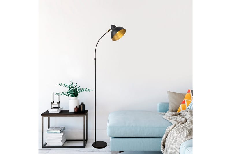 Gulvlampe Masatsune Svart / Antikk - Svart / Antikk - Belysning - Innendørsbelysning & Lamper - Gulvlampe