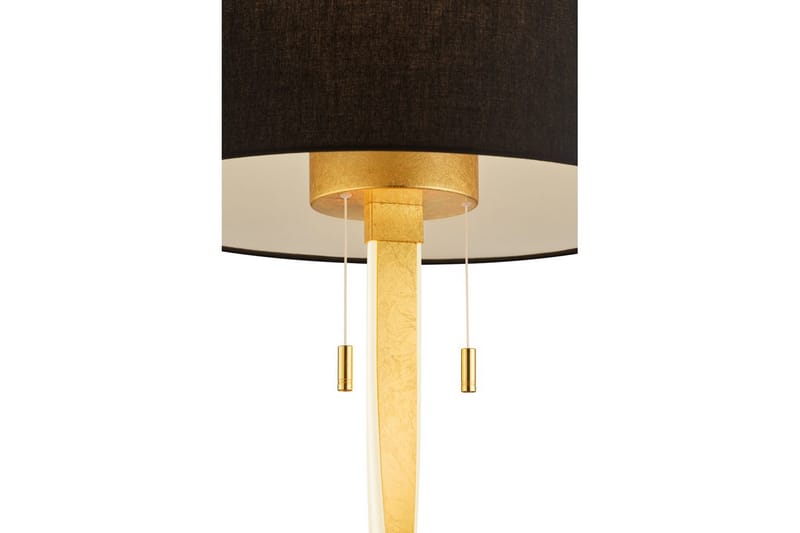 Gulvlampe Nandor - Svart/gull - Belysning - Innendørsbelysning & Lamper - Gulvlampe