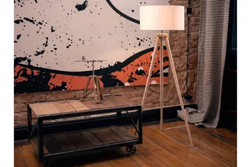 Nitra Gulvlampe 142 cm - Hvit - Belysning - Innendørsbelysning & Lamper - Gulvlampe