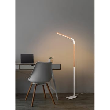 Gulvlampe Norris - Matt hvit/tre - Belysning - Innendørsbelysning & Lamper - Gulvlampe