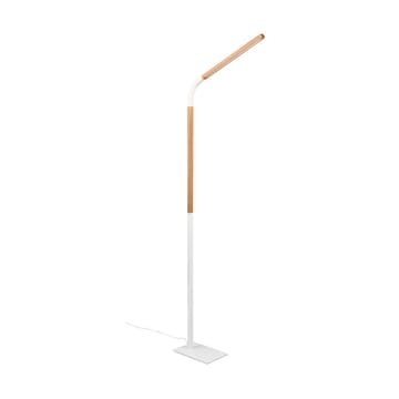 Gulvlampe Norris - Matt hvit/tre - Belysning - Innendørsbelysning & Lamper - Gulvlampe