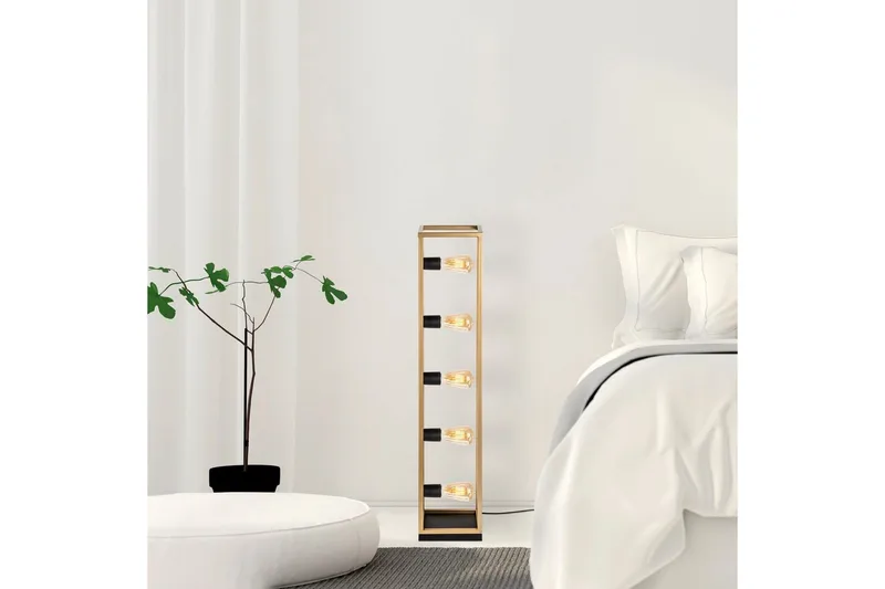 Gulvlampe Orika Gull - Gull - Belysning - Innendørsbelysning & Lamper - Gulvlampe