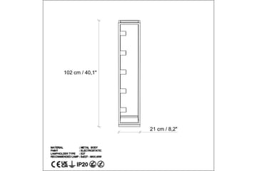 Gulvlampe Orika Gull - Gull - Belysning - Innendørsbelysning & Lamper - Gulvlampe