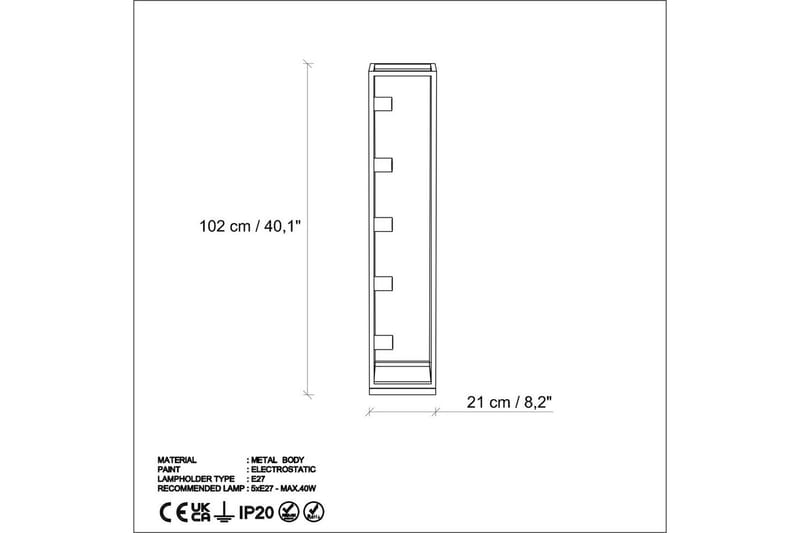 Gulvlampe Orika Gull - Gull - Belysning - Innendørsbelysning & Lamper - Gulvlampe