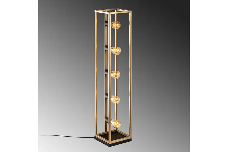 Gulvlampe Orika Gull - Gull - Belysning - Innendørsbelysning & Lamper - Gulvlampe