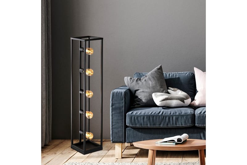 Gulvlampe Orika Svart - Svart - Belysning - Innendørsbelysning & Lamper - Gulvlampe