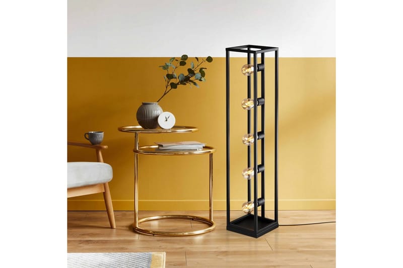Gulvlampe Orika Svart - Svart - Belysning - Innendørsbelysning & Lamper - Gulvlampe