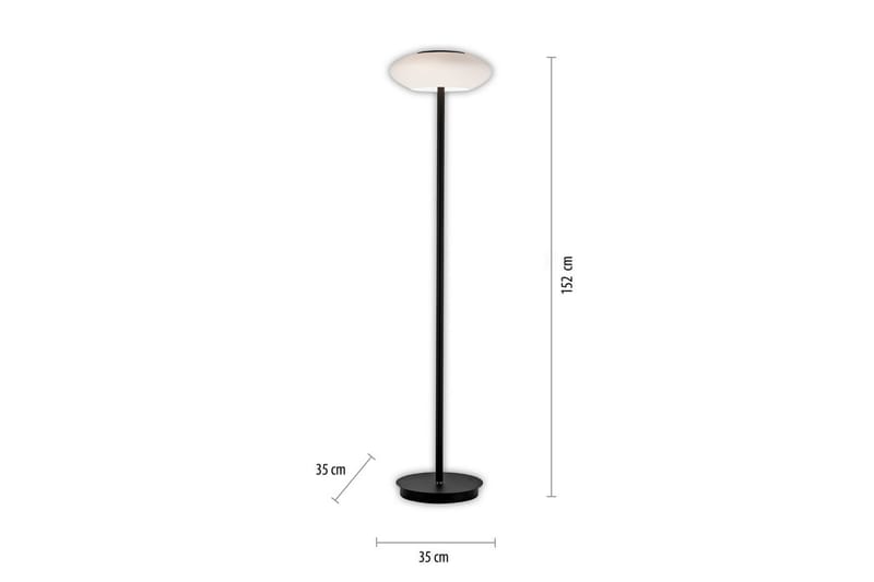 Gulvlampe Q-Etienne - 35x152x35 cm - Belysning - Innendørsbelysning & Lamper - Gulvlampe