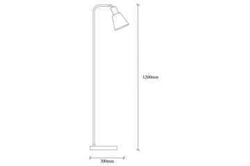 Gulvlampe Quintra Svart / Vintage - 30 x 22 cm - Belysning - Innendørsbelysning & Lamper - Gulvlampe