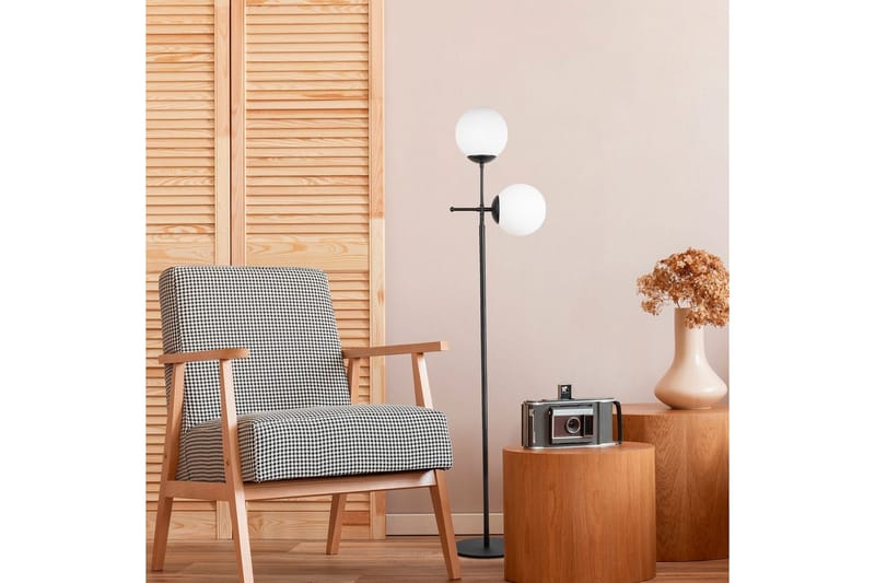 Gulvlampe Ranpal Svart - Svart - Belysning - Innendørsbelysning & Lamper - Gulvlampe