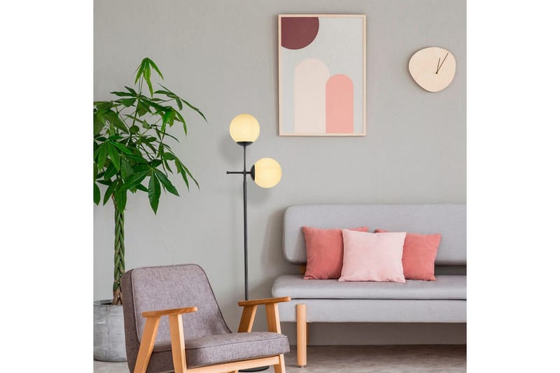 Gulvlampe Ranpal Svart - Svart - Belysning - Innendørsbelysning & Lamper - Gulvlampe
