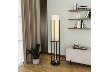 Gulvlampe Ratmompe (Hyllehøyde: 60 cm) Svart Beige - Svart Beige - Belysning - Innendørsbelysning & Lamper - Gulvlampe