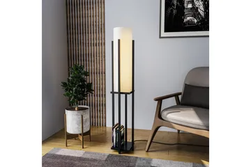 Gulvlampe Ratmompe (Hyllehøyde: 60 cm) Svart Beige - Svart Beige - Belysning - Innendørsbelysning & Lamper - Gulvlampe