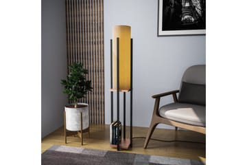 Gulvlampe Ratmompe (Hyllehøyde: 60 cm) Svart / Kobber 2