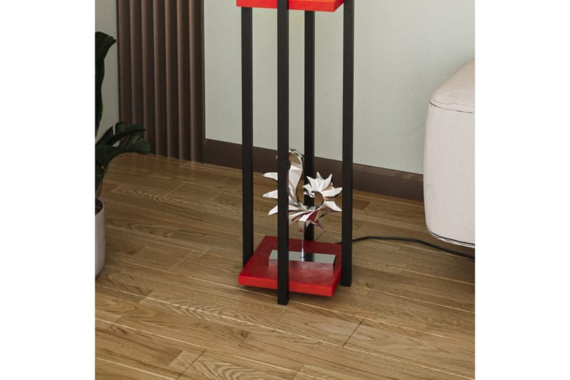 Gulvlampe Ratmompe (Hyllehøyde: 60 cm) Svart / Rød - Svart / Rød - Belysning - Innendørsbelysning & Lamper - Gulvlampe