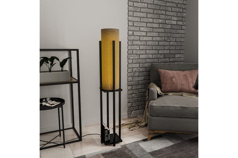 Gulvlampe Ratmompe (Hyllehøyde: 60 cm) Svart - Svart - Belysning - Innendørsbelysning & Lamper - Gulvlampe