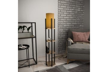 Gulvlampe Ratmompe Lumi (Hyllehøyde: 29 cm) Svart / Gull Kobber - Svart / Gull Kobber - Belysning - Innendørsbelysning & Lamper - Gulvlampe