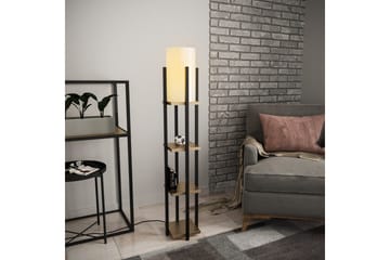 Gulvlampe Ratmompe Lumi (Hyllehøyde: 29 cm) Svart / Gull - Svart / Gull - Belysning - Innendørsbelysning & Lamper - Gulvlampe