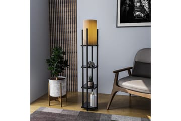 Gulvlampe Ratmompe Lumi (Hyllehøyde: 29 cm) Svart Kobber