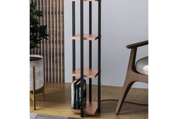 Gulvlampe Ratmompe Lumi (Hyllehøyde: 29 cm) Svart / Kobbertre - Svart / Kobbertre - Belysning - Innendørsbelysning & Lamper - Gulvlampe