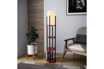Gulvlampe Ratmompe Lumi (Hyllehøyde: 29 cm) Svart / Rød Beige