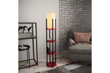 Gulvlampe Ratmompe Lumi (Hyllehøyde: 29 cm) Svart / Rød Beige - Svart / Rød Beige - Belysning - Innendørsbelysning & Lamper - Gulvlampe