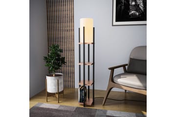 Gulvlampe Ratmompe Lumi (Hyllehøyde: 29 cm) Tre / Beige