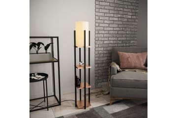 Gulvlampe Ratmompe Lumi (Hyllehøyde: 29 cm) Tre / Beige - Tre / Beige - Belysning - Innendørsbelysning & Lamper - Gulvlampe