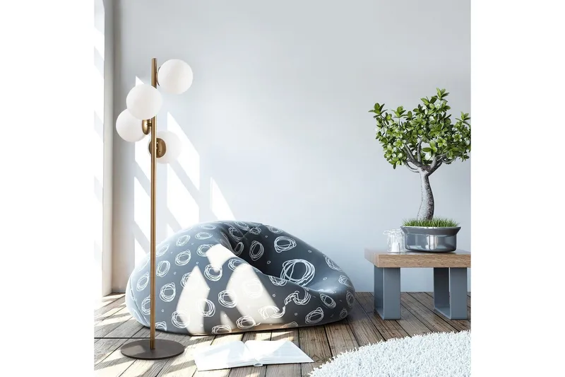 Gulvlampe Rysta Gull - Gull - Belysning - Innendørsbelysning & Lamper - Gulvlampe