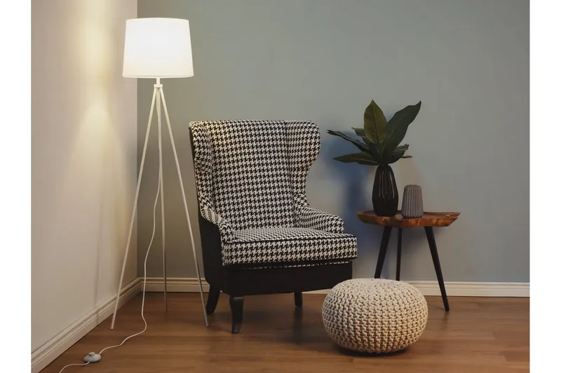 Sambra Gulvlampe 149 cm - Hvit - Belysning - Innendørsbelysning & Lamper - Gulvlampe