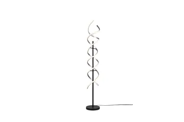 Sequence LED-Gulvlampe Børstet Aluminium/Matt Svart - Trio Lighting - Belysning - Innendørsbelysning & Lamper - Gulvlampe